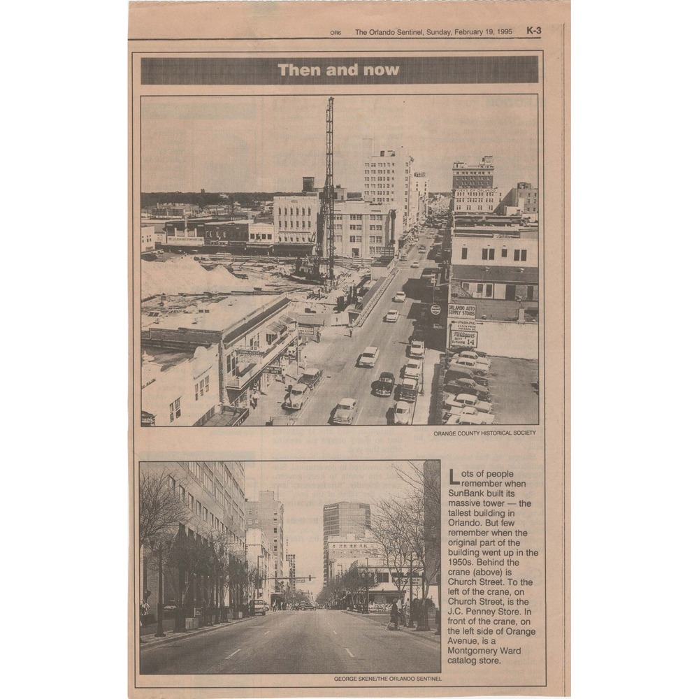 17 Vintage Orlando Sentinel Then and Now Retrospective Photo Newsclippings Lot - Picture 5 of 16